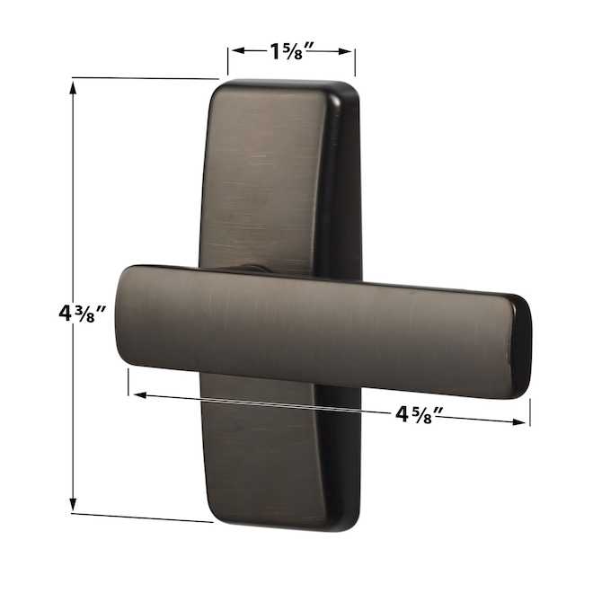 Ideal Security AJ Black Lever Set For Storm Doors