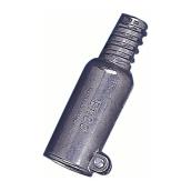 Adaptateur en métal pour manche Simms, gris, pour perche télescopique de 15/16 po diamètre, tige filetée 1/4 po L.
