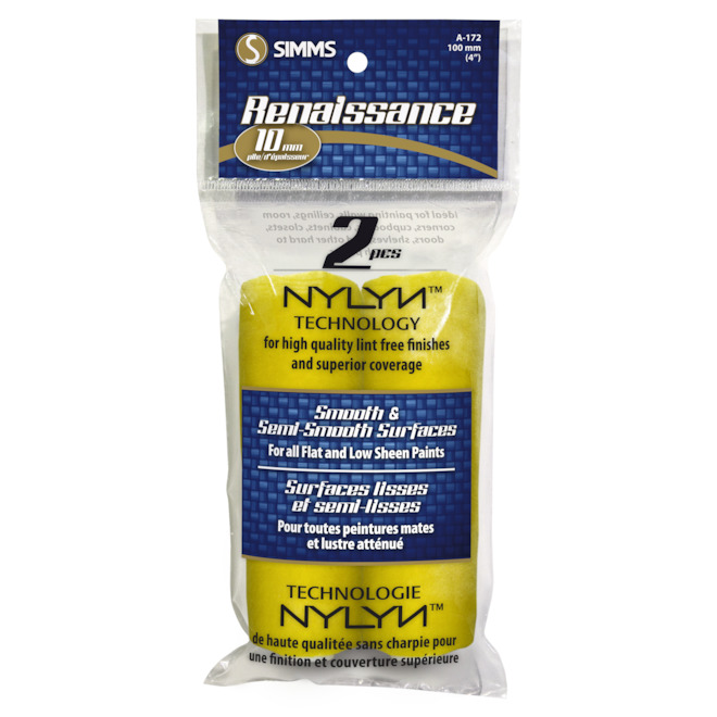 4in Simms Synthetic Blend Mini Paint Rollers A172 RONA