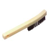 Brosse en acier à manche long de 15" x 5/16", brins de 1"