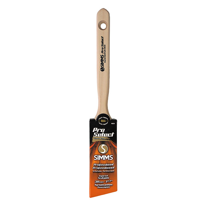 Simms Pro Select Paint Brush - Angular - Polyester/Nylon - 1 1/2-in W