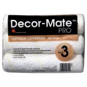 Decor-Mate PRO Paint Roller Cover Refill - 9 1/2-in W - 3 Per Pack