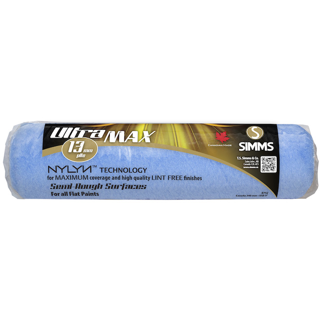 Ultra Max 1-Pack 240 mm x 13 mm  Standard Knit - Plastic Paint Roller