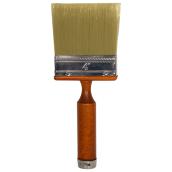 Simms Extra Wide Stain Brush - Silk Bristles - Wood Handle - 4-in W