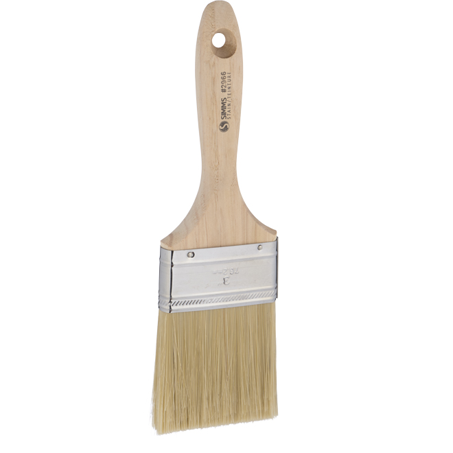 Simms Stain Paint Brush - Natural Bristle - Extra-wide - 3-in W