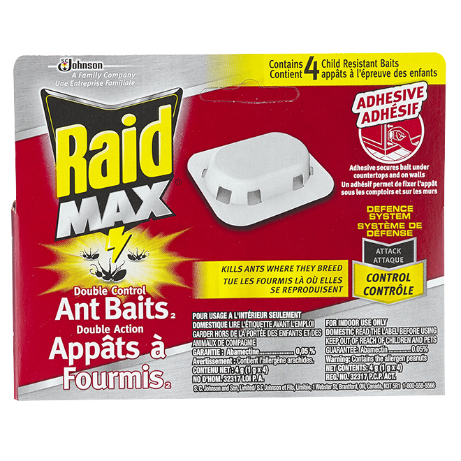 Raid Double Action Ant Bait - Pack of 4