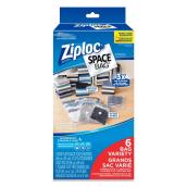 Ziploc Space Bag Assorted Plastic Storage Bags (6-Pack)