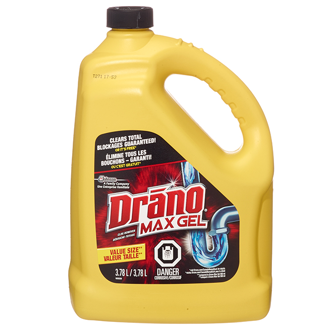 DRANO Liquid Gel Clog Remover - 3,78 L 336448 | RONA