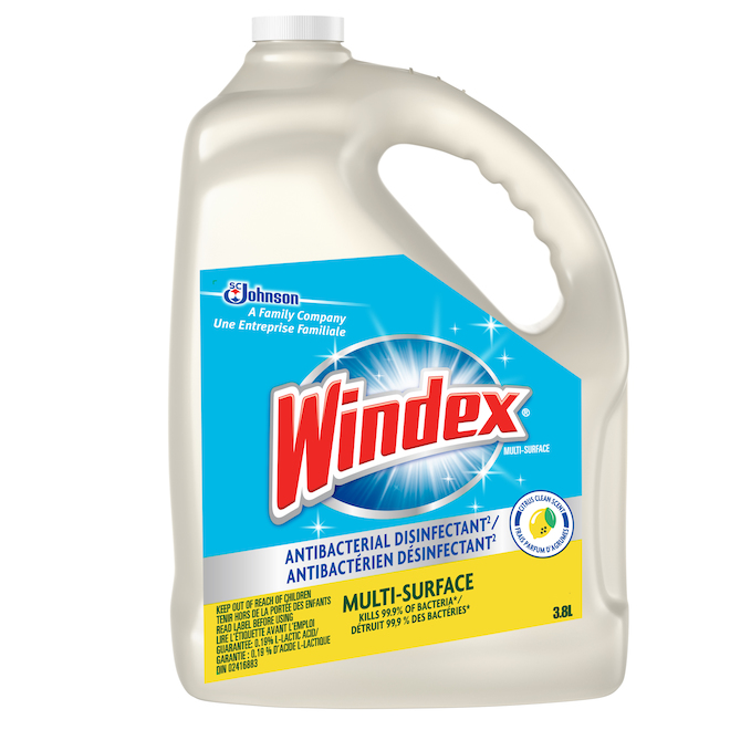 Windex Antibacterial Disinfectant with Citrus Scent - 3.8-L