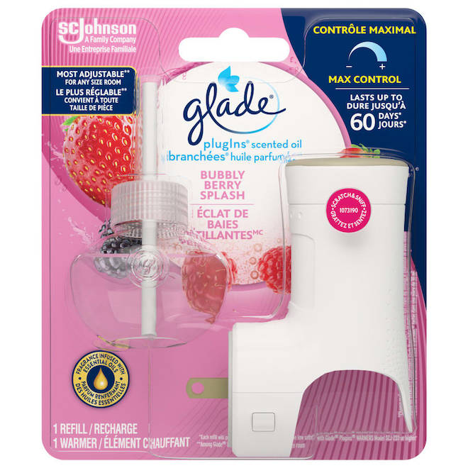 Glade Plugins Refill Scented Oil Bubbly Berry Splash