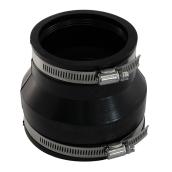 Aqua-Dynamic Flexible Seal Coupling with 300 Series Stainless Steel Band - PVC - Rustproof - 3-in dia x 3-in dia