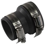 Aqua-Dynamic Coupling with 300 Series Stainless Steel Band - PVC - Rustproof - 1 1/2-in L x 1 1/2-in or 1 1/4-in dia