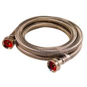 Aqua Dynamic Washing Machine Stainless Steel Connector - 3/4-in x 72-in