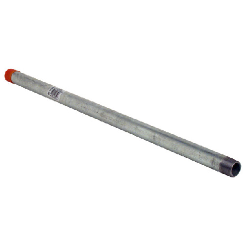 Aqua Dynamic Galvanized Steel Pipe - Sch40 - Threaded at Both Ends - 150 PSI - 60-in L