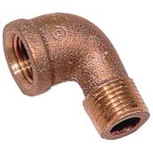 Street Elbow - Lead-Free Brass - 90° - 1/2" - FIP x MIP