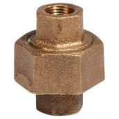 Raccord union, laiton sans plomb, 1/8