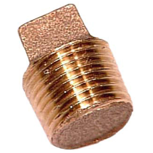 Plug - Lead-Free Brass - Square Head - 1/4" - MIP