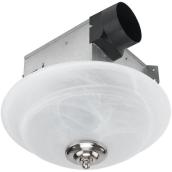 Utilitech 2 Sones 70 CFM White Bathroom Fan Room Light Only