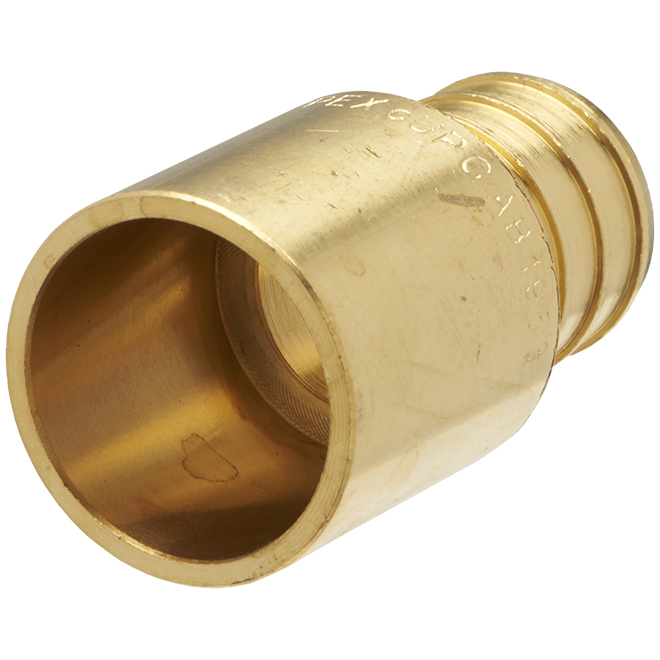 Waterline PushNConnect 1/2-in PEx x 1/2-in PB Brass Coupling