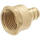 Adaptateur femelle en PEX sans plomb, 1/2", 25/paquet