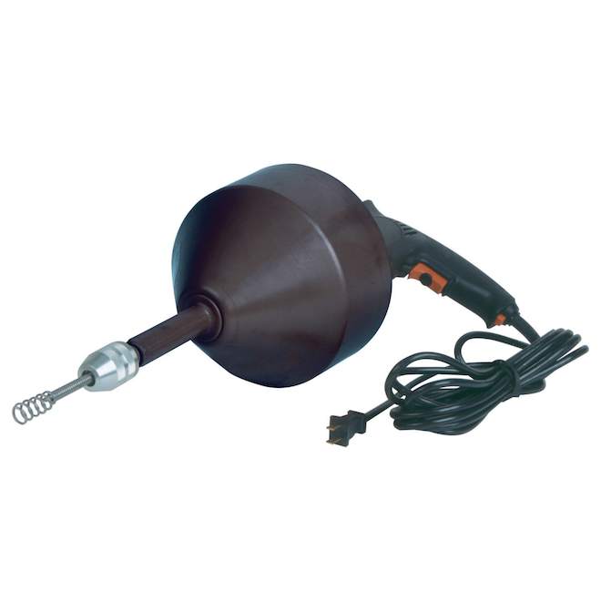 Aqua-Dynamic Electric Drain Auger w/ 25-ft Steel Cable