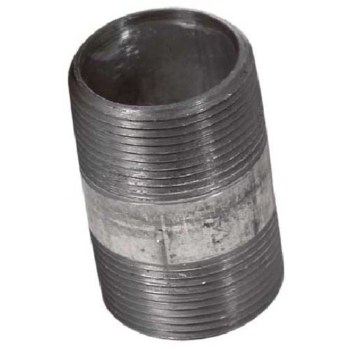 Galvanized steel threaded nipple