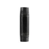 Threaded Nipple - Steel - 1/4" x 4" - Black