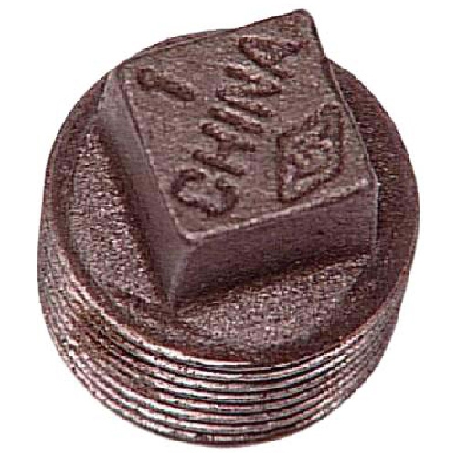 Black Iron Plug with Square Head - 3/4"