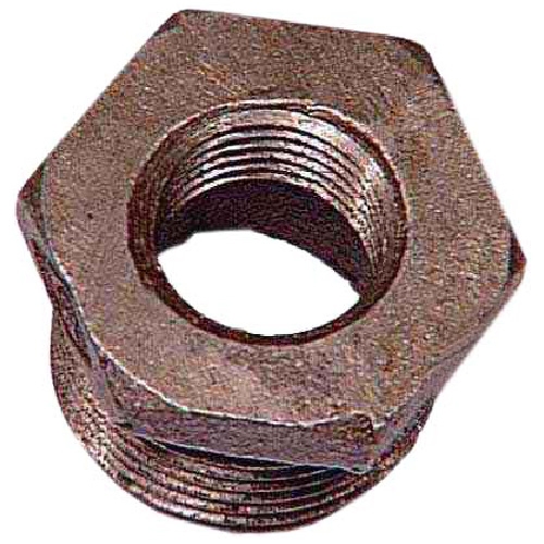 Black Iron Hex Bushing - 1/2" x 1/4"