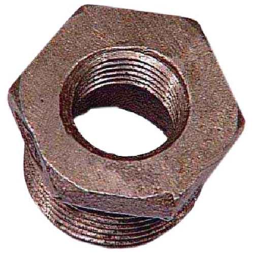 Black Iron Hex Bushing - 1/2" x 3/8"