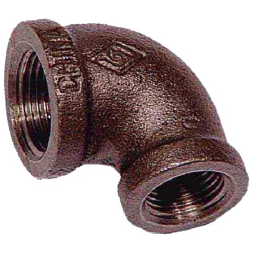 Aqua-Dynamic 90° 1/2-in x 3/8-in Black Steel Reducing Elbow