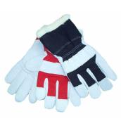 Horizon Large Size Cowsplit Leather Men Gloves in Assorted Colours