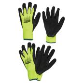 Yellow Latex High-Visibility X-Large Gloves
