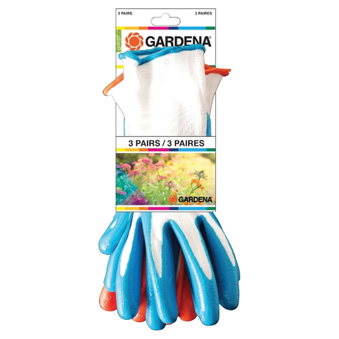 Gardening Gloves for Women - Nitrile - M/L - 3 Pairs
