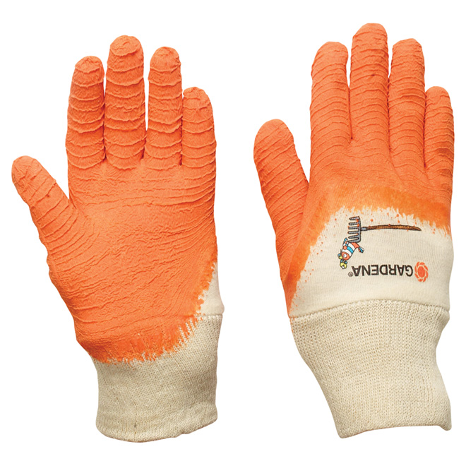 Gardena Gants de jardinage pour enfants en latex, orange/blanc 758129KGA Gardena Gants de jardinage pour enfants en latex, orange/blanc 758129KGA