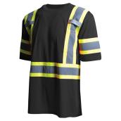High Visibility Short Sleeve Shirt - 2XL - Black