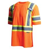 High Visibility Short Sleeve Shirt - Large - Orange