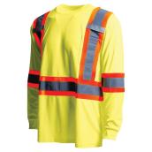 Chandail à manches courtes haute visibilité, 2TG, jaune