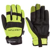 Men's High-Visibility Mechanic Gloves - Black/Yellow - M