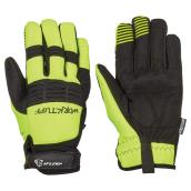 Men's High-Visibility Mechanic Gloves - Black/Yellow - XL
