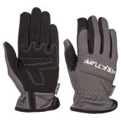 Women's Synthetic Leather Mechanic Gloves - Blue/Grey