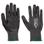 Worktuff Men's Level 3 Cut-Resistant Nitrile-Dipped Work Gloves Medium Size