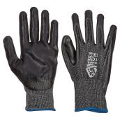 Worktuff Men's Level 3 Cut-Resistant Nitrile-Dipped Work Gloves X-Large Size