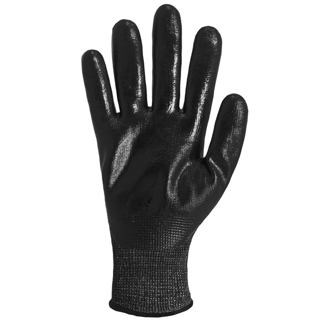 Worktuff Men's Level 3 Cut-Resistant Nitrile-Dipped Work Gloves X-Large Size