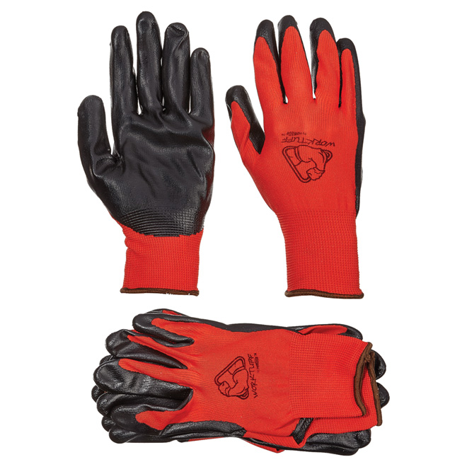 Men's Nitrile Coated Gloves - Dexterity - L - 3 Pairs