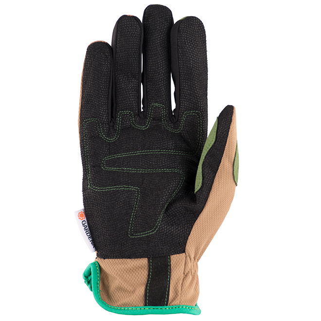 Men's High-Visibility Split Leather Work Gloves - Orange - L