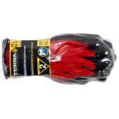 Terra 2-Pair Red Medium/Large Male Nitrile Dipped Rubber Winter Work Gloves
