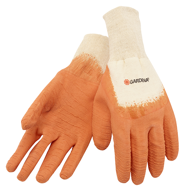 Gardena Gants de jardinage enduits de latex pour femme, orange, M-G 758129GAML Gardena Gants de jardinage enduits de latex pour femme, orange, M-G 758129GAML