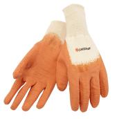 Women's Latex Coated Gardening Gloves - Orange - M-L