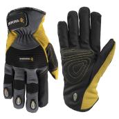 Mechanic Winter Gloves - Fleece - Yellow/Black - M